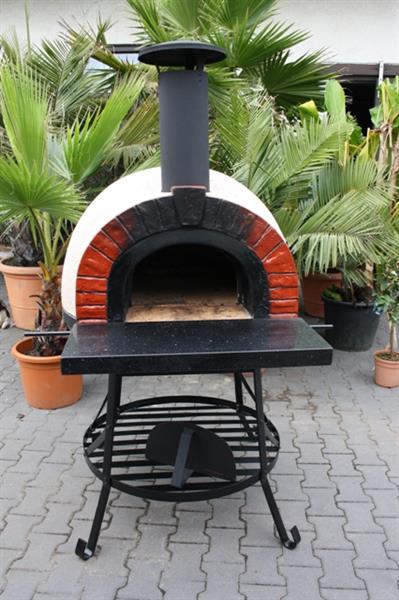 Grote foto pizzaoven amalfi 70 black plain tuin en terras tuindecoratie
