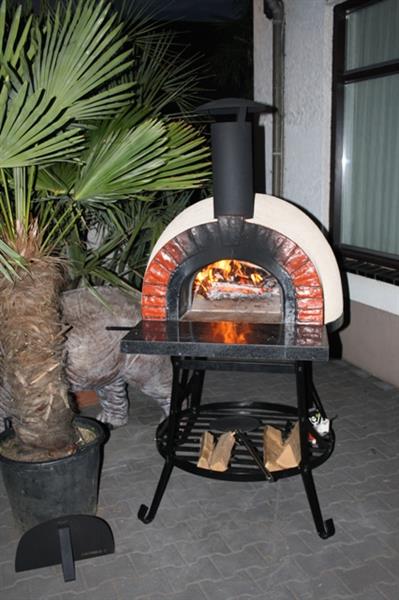 Grote foto compacte pizzaoven amalfi ad70 red brick tuin en terras tuingereedschap