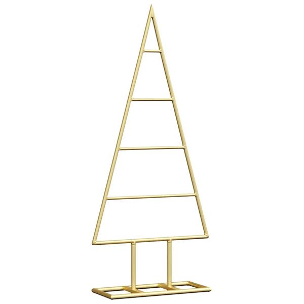 Grote foto vidaxl metalen kerstboom met standaard goud 60 cm poedergecoat staal diversen overige diversen