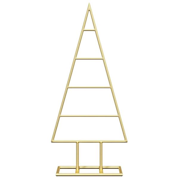 Grote foto vidaxl metalen kerstboom met standaard goud 60 cm poedergecoat staal diversen overige diversen