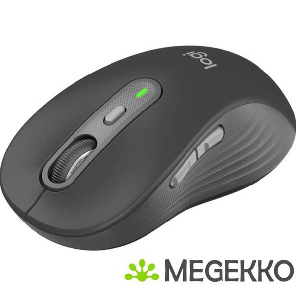 Grote foto logitech signature plus m750l rechtshandige muis grafiet computers en software overige computers en software