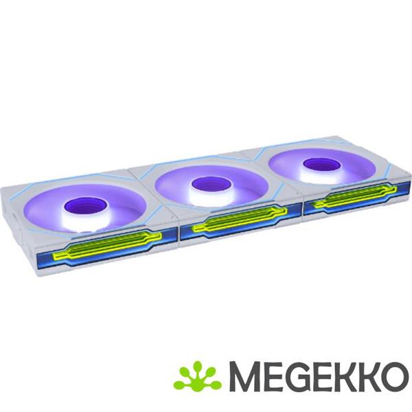 Grote foto lian li uni fan sl inf 120 wireless 3 pack white argb reverse blade pwm computers en software overige computers en software