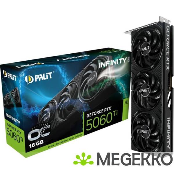 Grote foto palit geforce rtx 5060 ti infinity 3 oc nvidia 16 gb gddr7 computers en software videokaarten