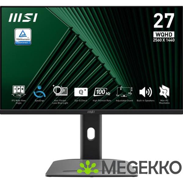 Grote foto msi pro mp275qpg 27 quad hd 100hz ips monitor computers en software overige computers en software
