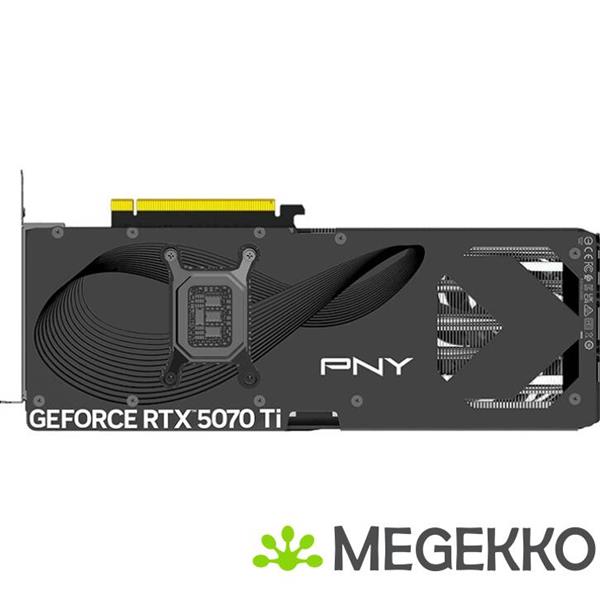 Grote foto pny geforce rtx 5070 ti 16gb overclocked triple fan computers en software videokaarten
