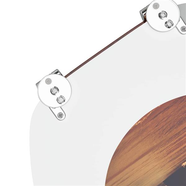 Grote foto vidaxl zachte sluit toiletbril oranje 44 x 38 cm mdf plaat doe het zelf en verbouw sanitair