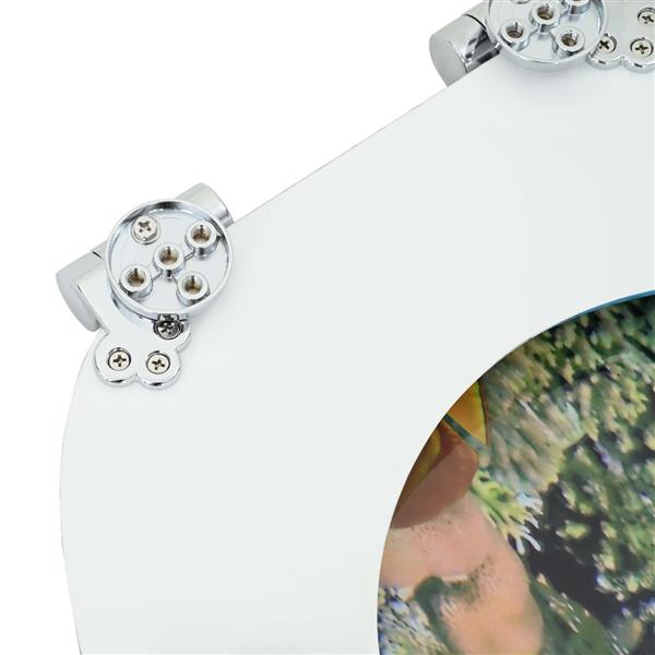 Grote foto vidaxl zachte sluit toiletbril diep zee blauw 44 x 38 cm mdf plaat doe het zelf en verbouw sanitair