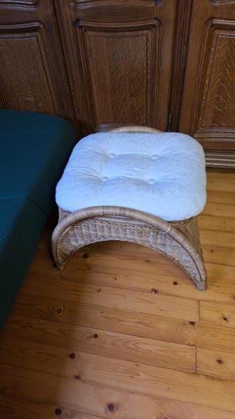 Grote foto zetel plus poef huis en inrichting fauteuils