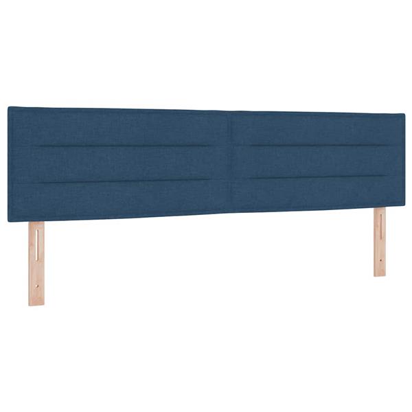 Grote foto vidaxl hoofdbord met hoofdeinde blauw 180 cm nep leer antiek en kunst stoelen en banken