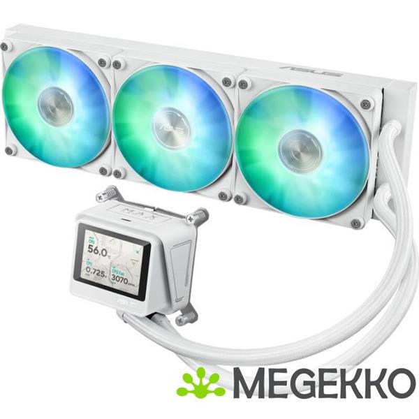 Grote foto asus max gaming lc 360 argb lcd white edition processor alles in n vloeistofkoeler 12 cm wit computers en software overige computers en software