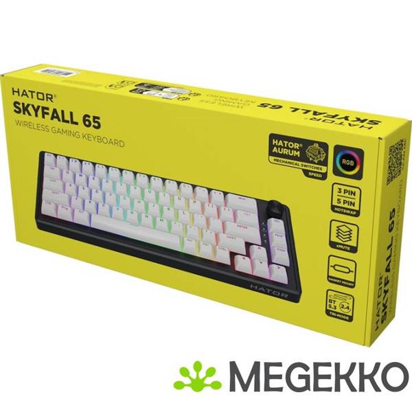 Grote foto hator skyfall 65 draadloos gaming toetsenbord computers en software toetsenborden