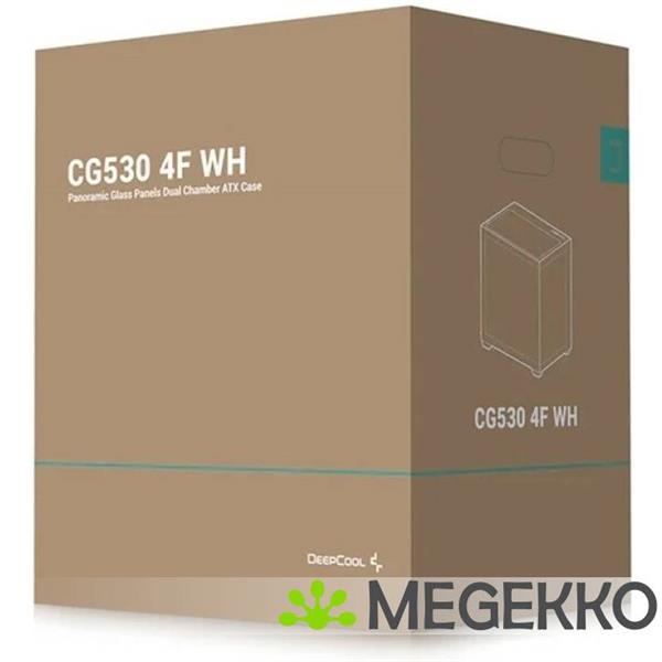 Grote foto deepcool cg530 4f wh computers en software behuizingen en kasten