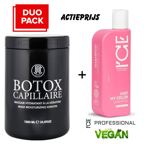 Grote foto jean michel cavada botox capillaire 1000ml 250ml vegan ice keep my color shampoo kleding dames sieraden