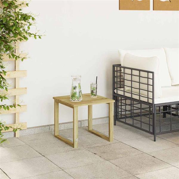 Grote foto vidaxl tafel naturel 40 x 40 x 36 cm ge mpregneerd grenenhout tuin en terras tuinmeubelen