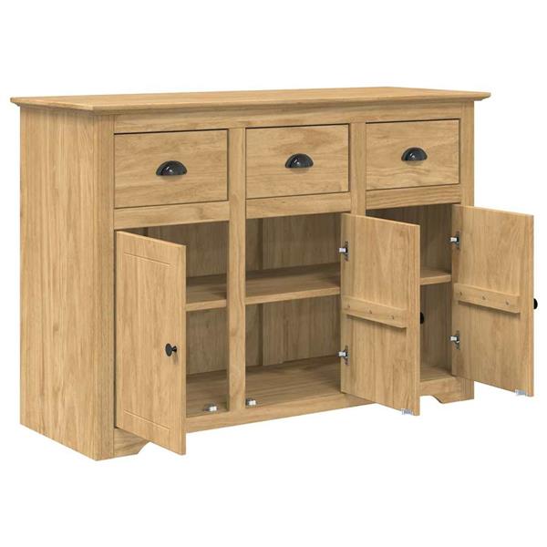 Grote foto vidaxl dressoir bodo honingbruin 115 5 x 44 x 80 cm bewerkt hout huis en inrichting overige