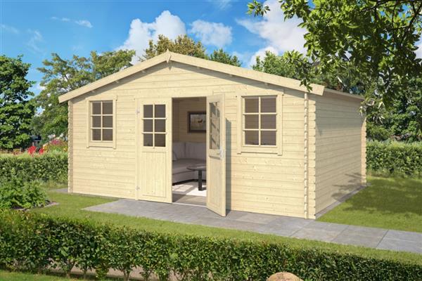 Grote foto blokhut udo 480x300 onbehandeld vuren tuin en terras tuinhuisjes en blokhutten