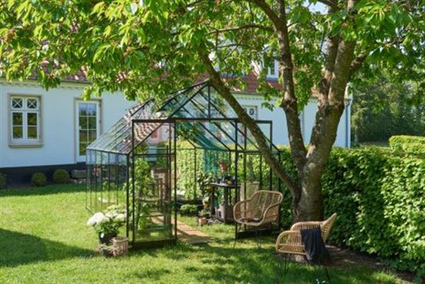 Grote foto qube 812 zwart gecoat tuin en terras tuinhuisjes en blokhutten