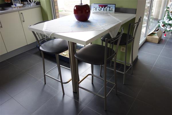 Grote foto barstoel 4 stuks grijs huis en inrichting stoelen