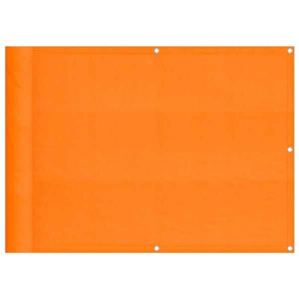 Grote foto vidaxl balkonscherm oranje 75x700 cm 100 polyester oxford tuin en terras overige tuin en terras