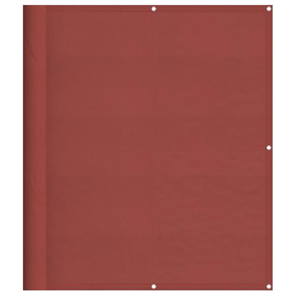 Grote foto vidaxl balkonscherm terracotta 120x700 cm 100 polyester oxford tuin en terras overige tuin en terras