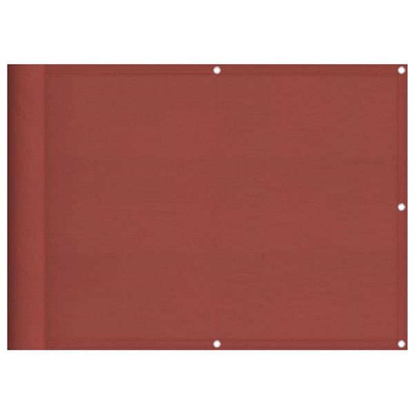 Grote foto vidaxl balkonscherm terracotta 75x1000 cm 100 polyester oxford tuin en terras overige tuin en terras