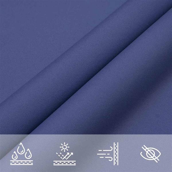 Grote foto vidaxl zonnezeil blauw 7x5x5 m 100 polyester oxford tuin en terras overige tuin en terras