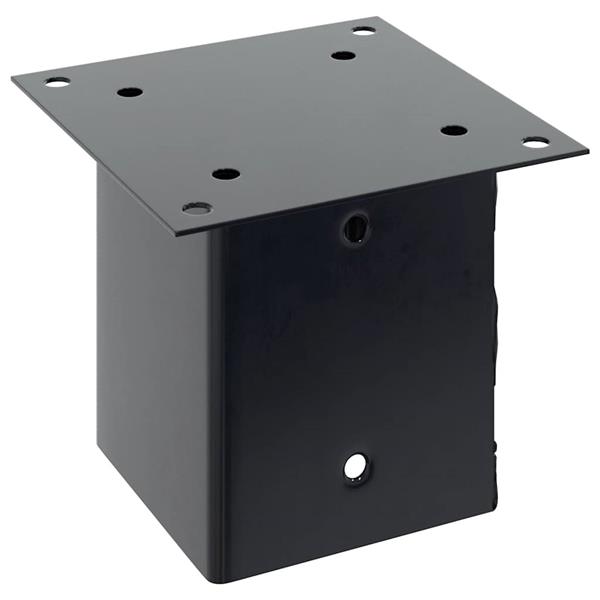 Grote foto vidaxl paonderstellen vierkant 4 st 121x121 mm gepoedercoat staal tuin en terras overige tuin en terras