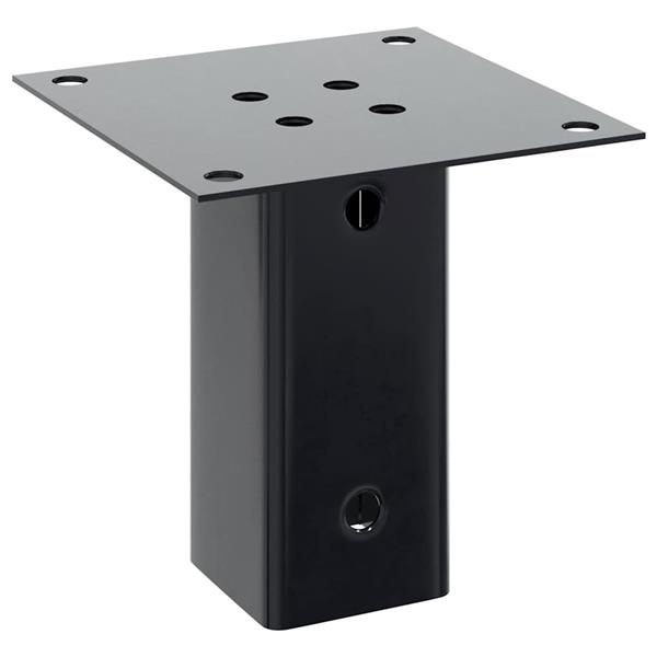 Grote foto vidaxl spokkels vierkant 4 st 71x71 mm gepoedercoat staal antraciet tuin en terras overige tuin en terras