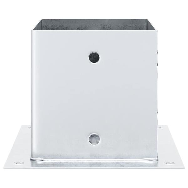 Grote foto vidaxl spokkels vierkant 12 st gegalvaniseerd staal zilverkleurig tuin en terras overige tuin en terras