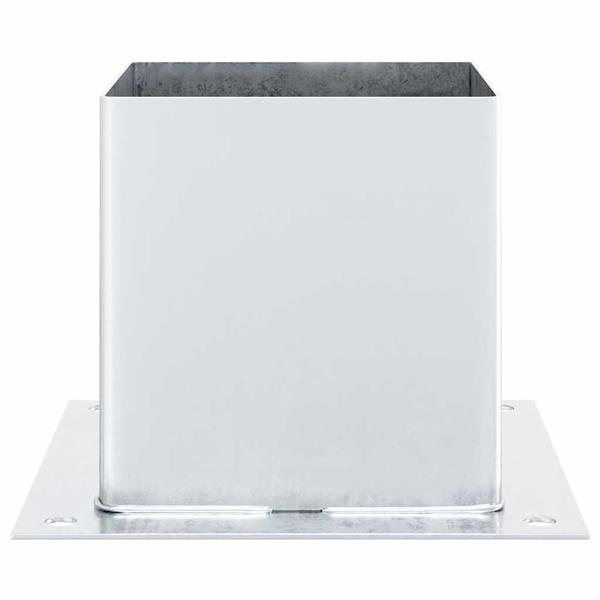 Grote foto vidaxl spokkels vierkant 12 st gegalvaniseerd staal zilverkleurig tuin en terras overige tuin en terras