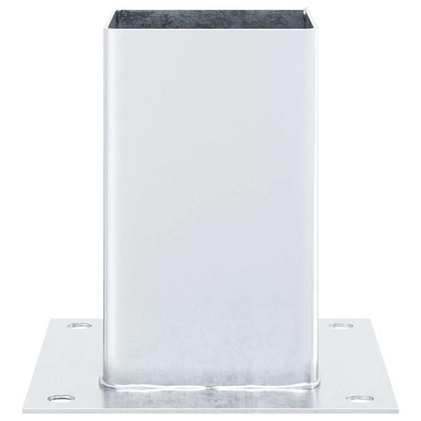 Grote foto vidaxl spokkels vierkant 12 st gegalvaniseerd staal zilverkleurig tuin en terras overige tuin en terras