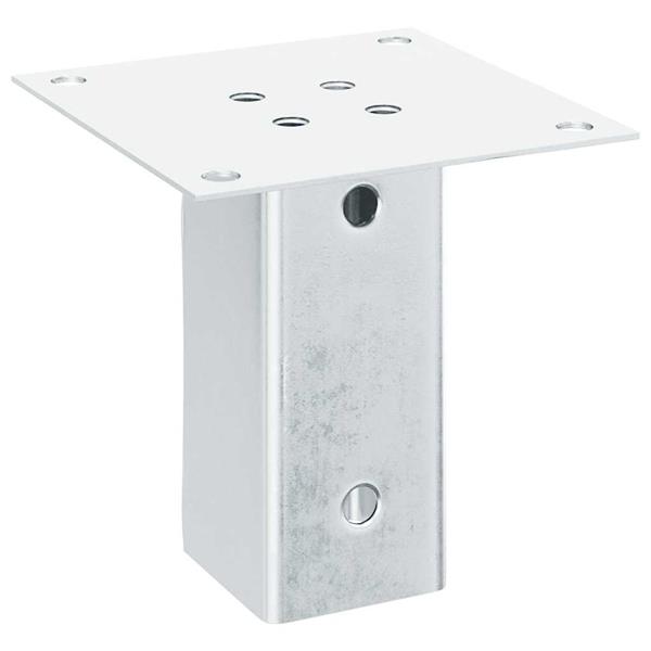 Grote foto vidaxl spokkels vierkant 12 st gegalvaniseerd staal zilverkleurig tuin en terras overige tuin en terras