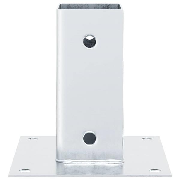 Grote foto vidaxl spokkels vierkant 12 st gegalvaniseerd staal zilverkleurig tuin en terras overige tuin en terras