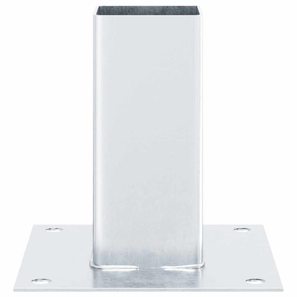 Grote foto vidaxl spokkels vierkant 12 st gegalvaniseerd staal zilverkleurig tuin en terras overige tuin en terras