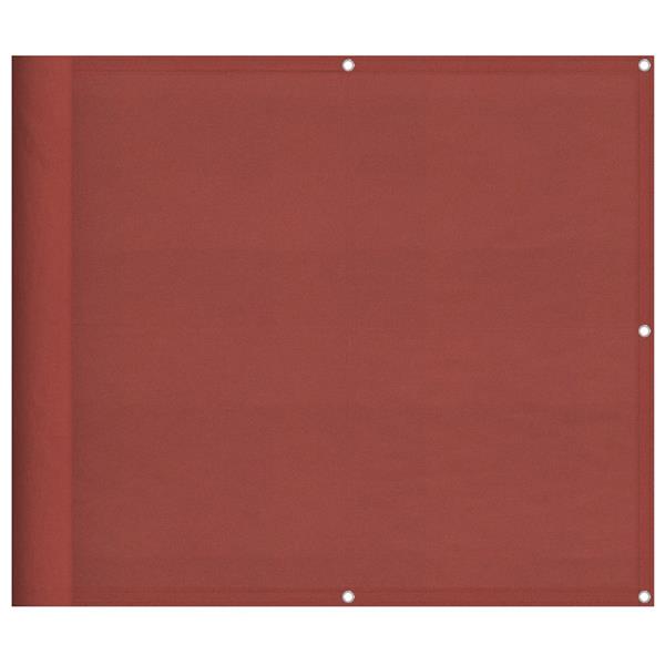 Grote foto vidaxl balkonscherm terracotta 90x800 cm 100 polyester oxford tuin en terras overige tuin en terras