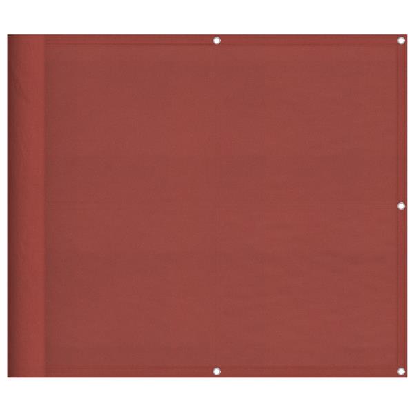 Grote foto vidaxl balkonscherm terracotta 90x700 cm 100 polyester oxford tuin en terras overige tuin en terras