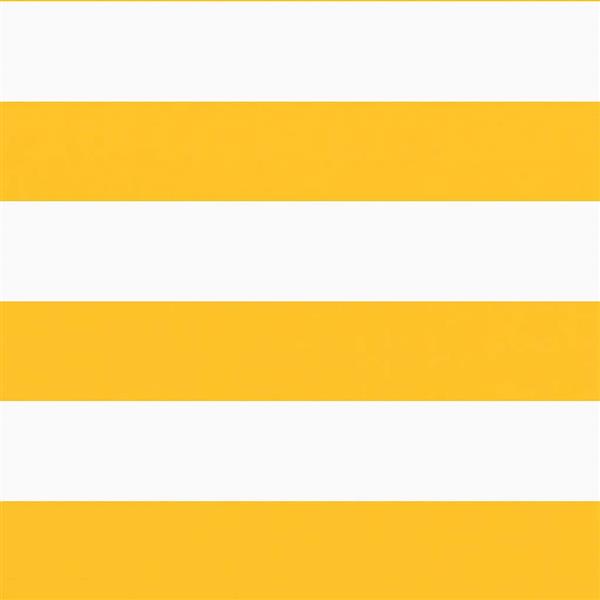 Grote foto vidaxl balkonscherm geel en wit gestreept 120x800 cm tuin en terras overige tuin en terras