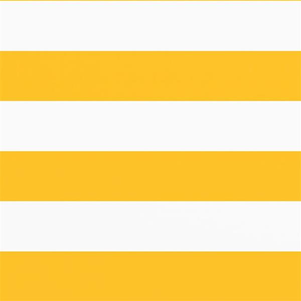 Grote foto vidaxl balkonscherm geel en wit gestreept 90x800 cm tuin en terras overige tuin en terras