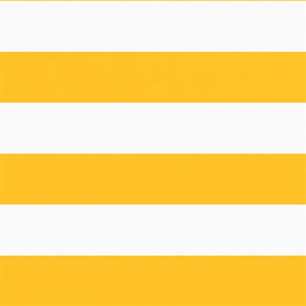 Grote foto vidaxl balkonscherm geel en wit gestreept 90x700 cm tuin en terras overige tuin en terras