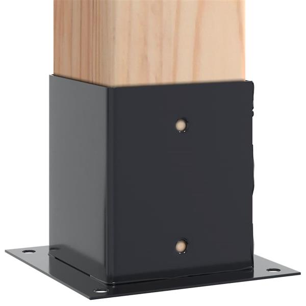 Grote foto vidaxl spokkels vierkant 12 st 121x121 mm gepoedercoat staal antraciet tuin en terras overige tuin en terras