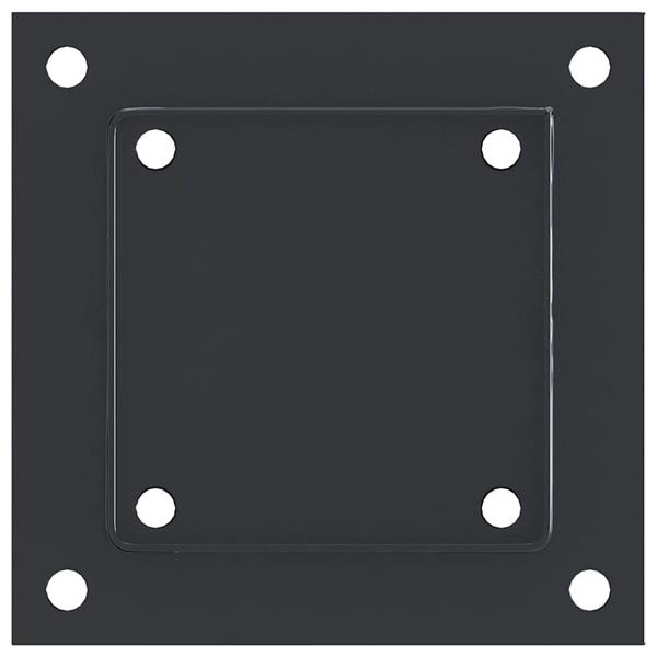 Grote foto vidaxl paonderstellen vierkant 4 st 121x121 mm gepoedercoat staal tuin en terras overige tuin en terras