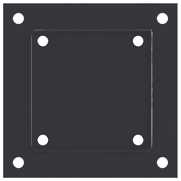 Grote foto vidaxl spokkels vierkant 4 st 101x101 mm gepoedercoat staal antraciet tuin en terras overige tuin en terras