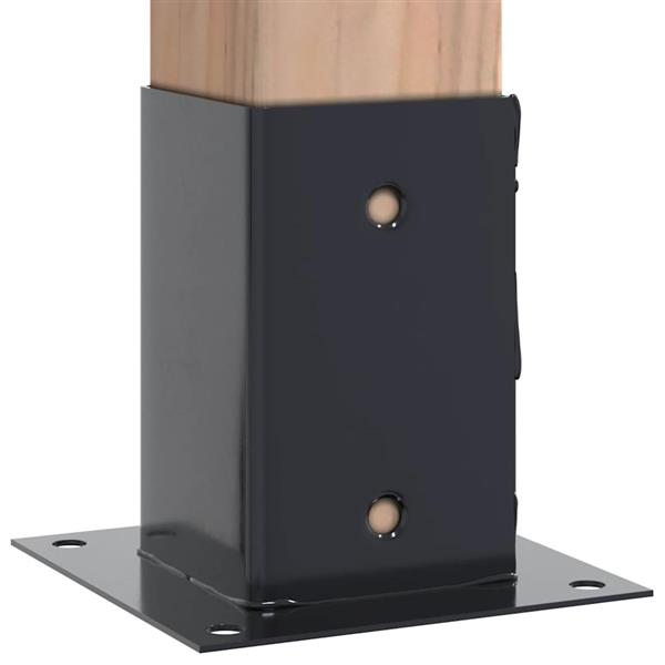 Grote foto vidaxl paaldonderstellen vierkant 12 st gepoedercoat staal antraciet tuin en terras overige tuin en terras