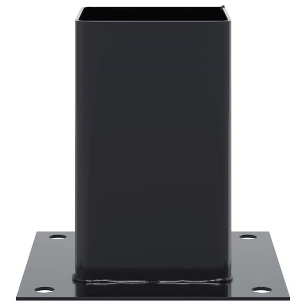 Grote foto vidaxl paaldonderstellen vierkant 12 st gepoedercoat staal antraciet tuin en terras overige tuin en terras