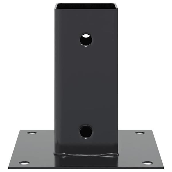 Grote foto vidaxl spokkels vierkant 4 st 71x71 mm gepoedercoat staal antraciet tuin en terras overige tuin en terras