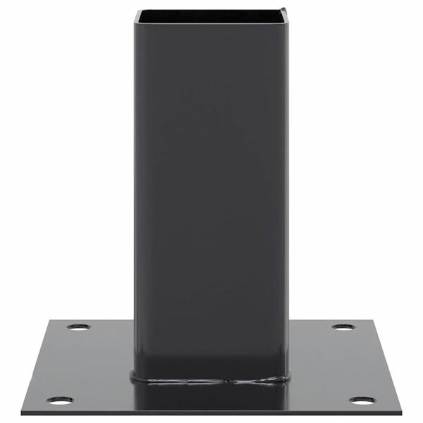 Grote foto vidaxl spokkels vierkant 4 st 71x71 mm gepoedercoat staal antraciet tuin en terras overige tuin en terras