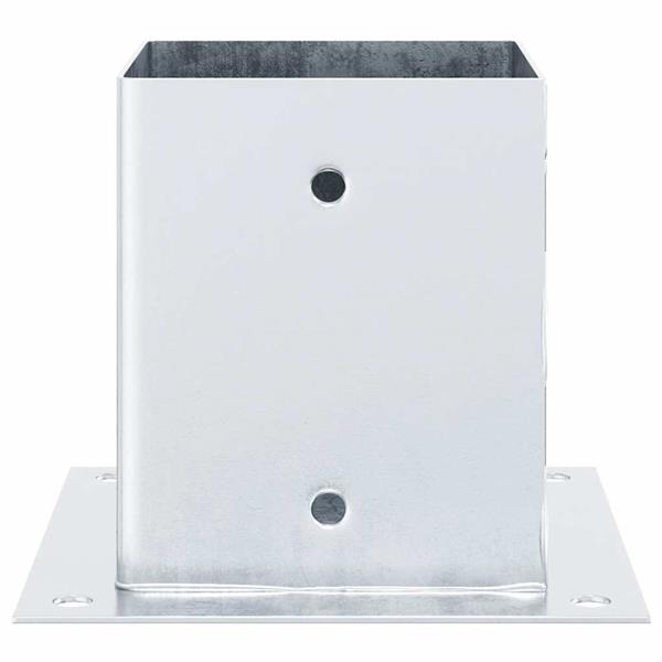 Grote foto vidaxl spokkels vierkant 12 st gegalvaniseerd staal zilverkleurig tuin en terras overige tuin en terras