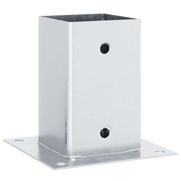 Grote foto vidaxl spokkels vierkant 12 st gegalvaniseerd staal zilverkleurig tuin en terras overige tuin en terras