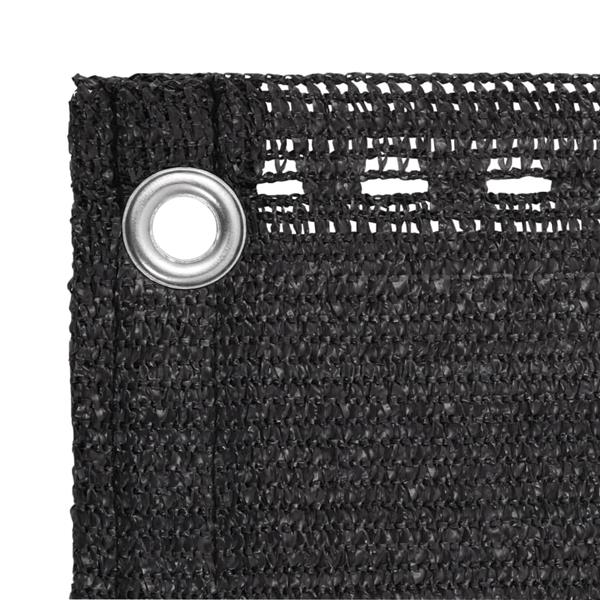 Grote foto vidaxl balkonscherm hdpe 90x400 cm antraciet tuin en terras overige tuin en terras