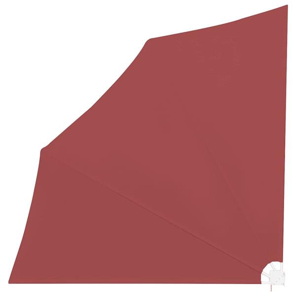 Grote foto vidaxl balkonscherm inklapbaar 140x140 cm terracottakleurig tuin en terras overige tuin en terras